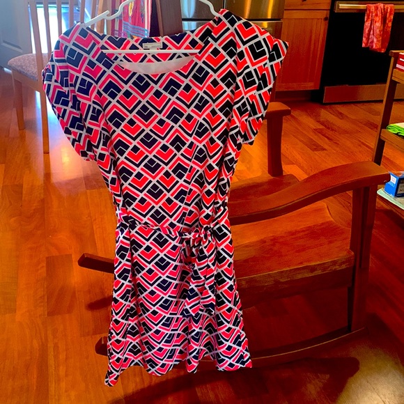 Gap patterned midi dress. - Picture 1 of 3